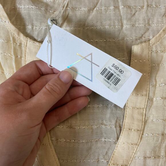 Sage The Label NWT V-Neck Tank‎ Womens Size M Peach - Picture 6 of 8